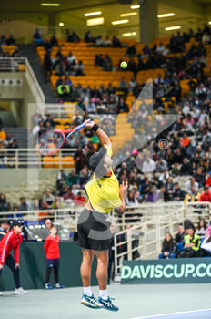 2023-02-05 - DIEGO HIDALGO of Ecuador during day two of the Davis Cup World Group I Play-off between Greece and Ecuador at Olympic Athletic Center of Athens 