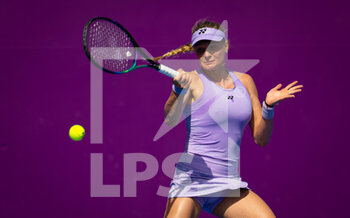 2023-02-11 - Dayana Yastremska of Ukraine during the first round of qualifications of the 2023 Qatar Totalenergies Open, WTA 500 tennis tournament on February 11, 2023 in Doha, Qatar - TENNIS - WTA - QATAR TOTALENERGIES OPEN 2023 - INTERNATIONALS - TENNIS