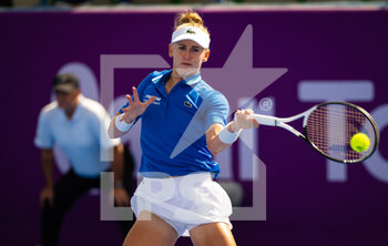 2023-02-11 - Jil Teichmann of Switzerland during the first round of qualifications of the 2023 Qatar Totalenergies Open, WTA 500 tennis tournament on February 11, 2023 in Doha, Qatar - TENNIS - WTA - QATAR TOTALENERGIES OPEN 2023 - INTERNATIONALS - TENNIS