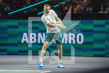 2023-02-13 - Lloyd Glasspool of Great Britain during the men's doubles at the ABN Amro Open 2023, ATP 500 tennis tournament on February 13, 2023 in Rotterdam, Netherlands - TENNIS - ATP - ABN AMRO OPEN 2023 - INTERNATIONALS - TENNIS