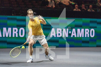 2023-02-13 - Richard Gasquet of France in action against Pablo Carreno Busta of Spain during the ABN Amro Open 2023, ATP 500 tennis tournament on February 13, 2023 in Rotterdam, Netherlands - TENNIS - ATP - ABN AMRO OPEN 2023 - INTERNATIONALS - TENNIS