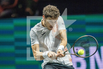 2023-02-13 - Pablo Carreno Busta of Spain in action against Richard Gasquet of France during the ABN Amro Open 2023, ATP 500 tennis tournament on February 13, 2023 in Rotterdam, Netherlands - TENNIS - ATP - ABN AMRO OPEN 2023 - INTERNATIONALS - TENNIS