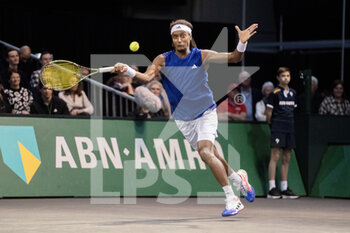 2023-02-14 - Mikael Ymer of Sweden in action against Tallon Griekspoor of The Netherlands during the ABN Amro Open 2023, ATP 500 tennis tournament on February 14, 2023 in Rotterdam, Netherlands - TENNIS - ATP - ABN AMRO OPEN 2023 - INTERNATIONALS - TENNIS