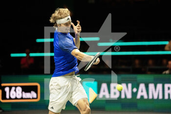 2023-02-14 - Alexander Zverev of Germany in action against Soonwoo Kwon of Korea during the ABN Amro Open 2023, ATP 500 tennis tournament on February 14, 2023 in Rotterdam, Netherlands - TENNIS - ATP - ABN AMRO OPEN 2023 - INTERNATIONALS - TENNIS