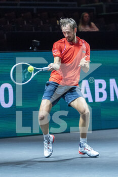 2023-02-14 - Daniil Medvedev of Russia in action against Alejandro Davidovich Fokina of Spain during the ABN Amro Open 2023, ATP 500 tennis tournament on February 14, 2023 in Rotterdam, Netherlands - TENNIS - ATP - ABN AMRO OPEN 2023 - INTERNATIONALS - TENNIS