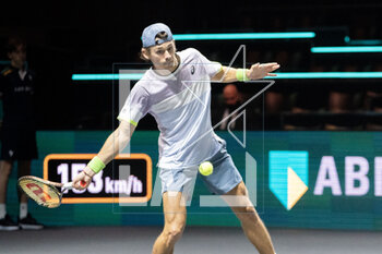 2023-02-16 - Alex de Minaur of Australia in action against Maxime Cressy of USA during the ABN Amro Open 2023, ATP 500 tennis tournament on February 16, 2023 in Rotterdam, Netherlands - TENNIS - ATP - ABN AMRO OPEN 2023 - INTERNATIONALS - TENNIS