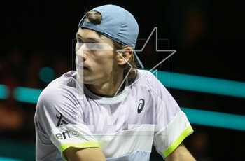 2023-02-17 - Alex De Minaur of Australia in action against Grigor Dimitrov of Bulgaria during the ABN Amro Open 2023, ATP 500 tennis tournament on February 17, 2023 in Rotterdam, Netherlands - TENNIS - ATP - ABN AMRO OPEN 2023 - INTERNATIONALS - TENNIS
