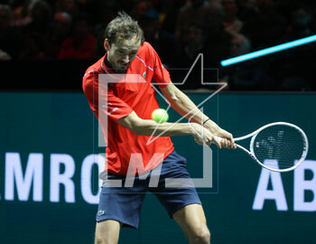 2023-02-17 - Daniil Medvedev of Russia in action against Felix Auger-Aliassime of Canada during the ABN Amro Open 2023, ATP 500 tennis tournament on February 17, 2023 in Rotterdam, Netherlands - TENNIS - ATP - ABN AMRO OPEN 2023 - INTERNATIONALS - TENNIS