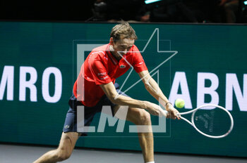 2023-02-17 - Daniil Medvedev of Russia in action against Felix Auger-Aliassime of Canada during the ABN Amro Open 2023, ATP 500 tennis tournament on February 17, 2023 in Rotterdam, Netherlands - TENNIS - ATP - ABN AMRO OPEN 2023 - INTERNATIONALS - TENNIS
