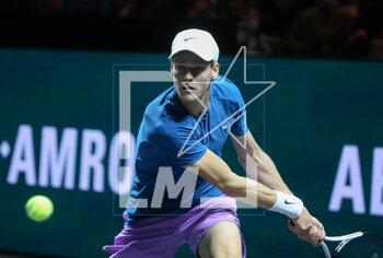 2023-02-18 - Jannik Sinner of Italy in action against Tallon Griekspoor of Netherlands during the ABN Amro Open 2023, ATP 500 tennis tournament on February 18, 2023 in Rotterdam, Netherlands - TENNIS - ATP - ABN AMRO OPEN 2023 - INTERNATIONALS - TENNIS