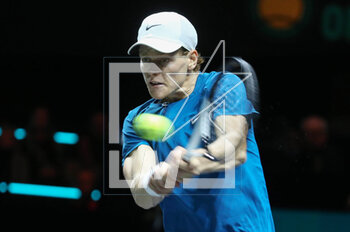 2023-02-18 - Jannik Sinner of Italy in action against Tallon Griekspoor of Netherlands during the ABN Amro Open 2023, ATP 500 tennis tournament on February 18, 2023 in Rotterdam, Netherlands - TENNIS - ATP - ABN AMRO OPEN 2023 - INTERNATIONALS - TENNIS