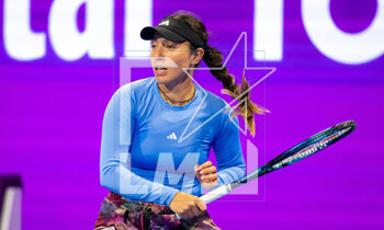 2023-02-16 - Jessica Pegula of the United States in action during the quarter final of the 2023 Qatar Totalenergies Open, WTA 500 tennis tournament on February 16, 2023 in Doha, Qatar - TENNIS - WTA - QATAR TOTALENERGIES OPEN 2023 - INTERNATIONALS - TENNIS