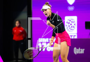 2023-02-16 - Veronika Kudermetova of Russia in action during the quarter-final of the 2023 Qatar Totalenergies Open, WTA 500 tennis tournament on February 16, 2023 in Doha, Qatar - TENNIS - WTA - QATAR TOTALENERGIES OPEN 2023 - INTERNATIONALS - TENNIS