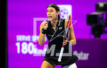 2023-02-15 - Caroline Garcia of France in action during the second round of the 2023 Qatar Totalenergies Open, WTA 500 tennis tournament on February 15, 2023 in Doha, Qatar - TENNIS - WTA - QATAR TOTALENERGIES OPEN 2023 - INTERNATIONALS - TENNIS
