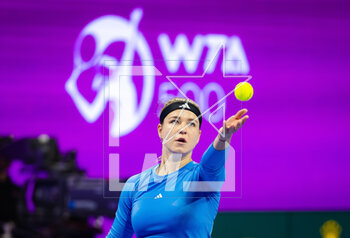 2023-02-15 - Karolina Muchova of the Czech Republic in action during the second round of the 2023 Qatar Totalenergies Open, WTA 500 tennis tournament on February 15, 2023 in Doha, Qatar - TENNIS - WTA - QATAR TOTALENERGIES OPEN 2023 - INTERNATIONALS - TENNIS