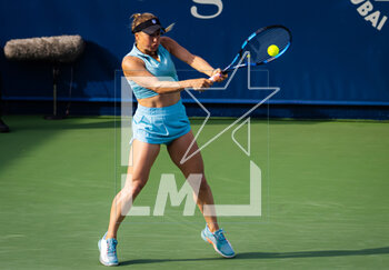 21/02/2023 - Yulia Putintseva of Kazakhstan in action against Petra Kvitova of the Czech Republic during the second round of the 2023 Dubai Duty Free Tennis Championships WTA 1000 tennis tournament on February 21, 2023 in Dubai, UAE - TENNIS - WTA - DUBAI DUTY FREE 2023 - INTERNAZIONALI - TENNIS