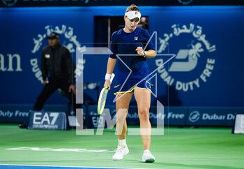 23/02/2023 - Barbora Krejcikova of the Czech Republic in action during the quarter-final of the 2023 Dubai Duty Free Tennis Championships WTA 1000 tennis tournament on February 23, 2023 in Dubai, UAE - TENNIS - WTA - DUBAI DUTY FREE 2023 - INTERNAZIONALI - TENNIS