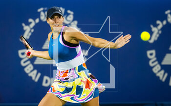 23/02/2023 - Madison Keys of the United States in action during the quarter-final of the 2023 Dubai Duty Free Tennis Championships WTA 1000 tennis tournament on February 23, 2023 in Dubai, UAE - TENNIS - WTA - DUBAI DUTY FREE 2023 - INTERNAZIONALI - TENNIS