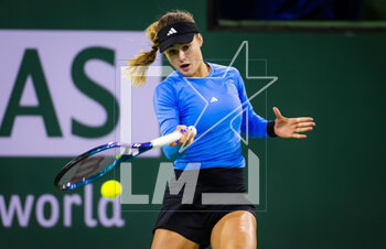 2023-03-08 - Anna Kalinskaya of Russia in action during the first round of the 2023 BNP Paribas Open, WTA 1000 tennis tournament on March 8, 2023 in Indian Wells, USA - TENNIS - WTA - BNP PARIBAS OPEN 2023 - INTERNATIONALS - TENNIS