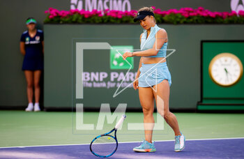09/03/2023 - Yulia Putintseva of Kazakhstan in action during the first round of the 2023 BNP Paribas Open, WTA 1000 tennis tournament on March 9, 2023 in Indian Wells, USA - TENNIS - WTA - BNP PARIBAS OPEN 2023 - INTERNAZIONALI - TENNIS