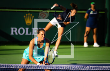 09/03/2023 - Karolina Pliskova of the Czech Republic playing doubles with Petra Martic at the 2023 BNP Paribas Open, WTA 1000 tennis tournament on March 9, 2023 in Indian Wells, USA - TENNIS - WTA - BNP PARIBAS OPEN 2023 - INTERNAZIONALI - TENNIS