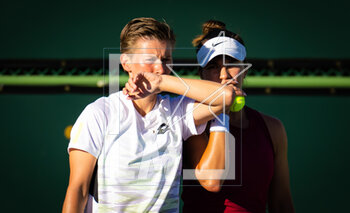 09/03/2023 - Desirae Krawczyk of the United States & Demi Schuurs of the Netherlands during the first round of doubles at the 2023 BNP Paribas Open, WTA 1000 tennis tournament on March 9, 2023 in Indian Wells, USA - TENNIS - WTA - BNP PARIBAS OPEN 2023 - INTERNAZIONALI - TENNIS