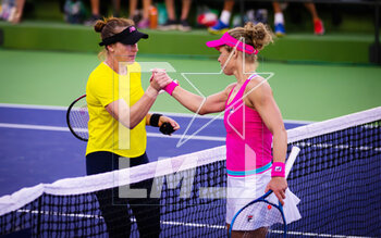 09/03/2023 - Madison Brengle of the United States & Laura Siegemund of Germany in action during the first round of the 2023 BNP Paribas Open, WTA 1000 tennis tournament on March 9, 2023 in Indian Wells, USA - TENNIS - WTA - BNP PARIBAS OPEN 2023 - INTERNAZIONALI - TENNIS