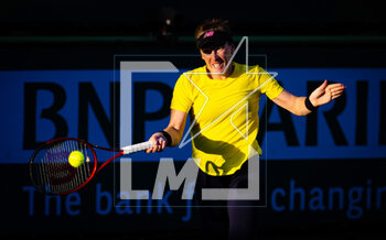 09/03/2023 - Madison Brengle of the United States in action during the first round of the 2023 BNP Paribas Open, WTA 1000 tennis tournament on March 9, 2023 in Indian Wells, USA - TENNIS - WTA - BNP PARIBAS OPEN 2023 - INTERNAZIONALI - TENNIS