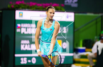 10/03/2023 - Karolina Pliskova of the Czech Republic in action during the second round of the 2023 BNP Paribas Open, WTA 1000 tennis tournament on March 10, 2023 in Indian Wells, USA - TENNIS - WTA - BNP PARIBAS OPEN 2023 - INTERNAZIONALI - TENNIS
