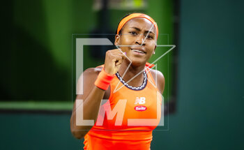 10/03/2023 - Coco Gauff of the United States in action during the second round of the 2023 BNP Paribas Open, WTA 1000 tennis tournament on March 10, 2023 in Indian Wells, USA - TENNIS - WTA - BNP PARIBAS OPEN 2023 - INTERNAZIONALI - TENNIS