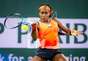 10/03/2023 - Coco Gauff of the United States in action during the second round of the 2023 BNP Paribas Open, WTA 1000 tennis tournament on March 10, 2023 in Indian Wells, USA - TENNIS - WTA - BNP PARIBAS OPEN 2023 - INTERNAZIONALI - TENNIS