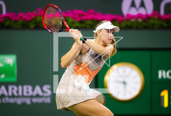 2023-03-11 - Elena Rybakina of Kazakhstan in action during the second round of the 2023 BNP Paribas Open, WTA 1000 tennis tournament on March 11, 2023 in Indian Wells, USA - TENNIS - WTA - BNP PARIBAS OPEN 2023 - INTERNATIONALS - TENNIS