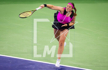 12/03/2023 - Jelena Ostapenko of Latvia in action during the third round of the 2023 BNP Paribas Open, WTA 1000 tennis tournament on March 12, 2023 in Indian Wells, USA - TENNIS - WTA - BNP PARIBAS OPEN 2023 - INTERNAZIONALI - TENNIS