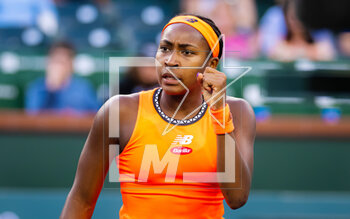 12/03/2023 - Coco Gauff of the United States in action during the third round of the 2023 BNP Paribas Open, WTA 1000 tennis tournament on March 12, 2023 in Indian Wells, USA - TENNIS - WTA - BNP PARIBAS OPEN 2023 - INTERNAZIONALI - TENNIS
