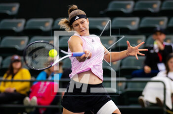 14/03/2023 - Karolina Muchova of the Czech Republic in action against Marketa Vondrousova of the Czech Republic during the fourth round of the 2023 BNP Paribas Open, WTA 1000 tennis tournament on March 14, 2023 in Indian Wells, USA - TENNIS - WTA - BNP PARIBAS OPEN 2023 - INTERNAZIONALI - TENNIS
