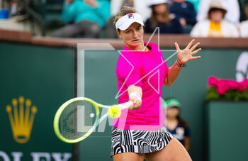 14/03/2023 - Barbora Krejcikova of the Czech Republic in action against Aryna Sabalenka of Belarus during the fourth round of the 2023 BNP Paribas Open, WTA 1000 tennis tournament on March 14, 2023 in Indian Wells, USA - TENNIS - WTA - BNP PARIBAS OPEN 2023 - INTERNAZIONALI - TENNIS
