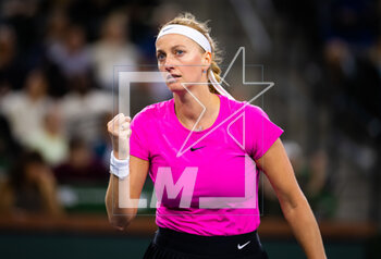 2023-03-15 - Petra Kvitova of the Czech Republic in action during the quarter-final of the 2023 BNP Paribas Open, WTA 1000 tennis tournament on March 15, 2023 in Indian Wells, USA - TENNIS - WTA - BNP PARIBAS OPEN 2023 - INTERNATIONALS - TENNIS