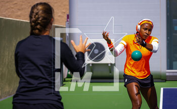 15/03/2023 - Coco Gauff of the United States before the quarter-final of the 2023 BNP Paribas Open, WTA 1000 tennis tournament on March 15, 2023 in Indian Wells, USA - TENNIS - WTA - BNP PARIBAS OPEN 2023 - INTERNAZIONALI - TENNIS