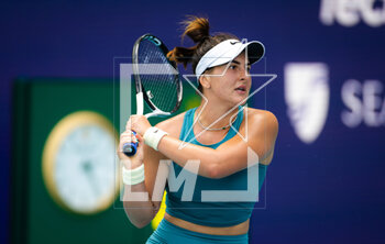 2023-03-22 - Bianca Andreescu of Canada in action during the first round of the 2023 Miami Open, WTA 1000 tennis tournament on March 22, 2023 in Miami, USA - TENNIS - WTA - 2023 MIAMI OPEN - INTERNATIONALS - TENNIS
