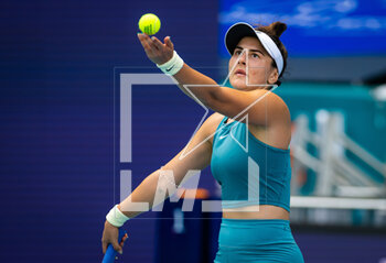 2023-03-22 - Bianca Andreescu of Canada in action during the first round of the 2023 Miami Open, WTA 1000 tennis tournament on March 22, 2023 in Miami, USA - TENNIS - WTA - 2023 MIAMI OPEN - INTERNATIONALS - TENNIS