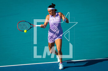 2023-03-24 - Caroline Garcia of France in action during the second round of the 2023 Miami Open, WTA 1000 tennis tournament on March 24, 2023 in Miami, USA - TENNIS - WTA - 2023 MIAMI OPEN - INTERNATIONALS - TENNIS