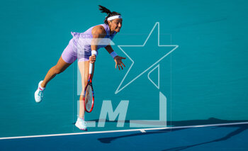 2023-03-24 - Caroline Garcia of France in action during the second round of the 2023 Miami Open, WTA 1000 tennis tournament on March 24, 2023 in Miami, USA - TENNIS - WTA - 2023 MIAMI OPEN - INTERNATIONALS - TENNIS