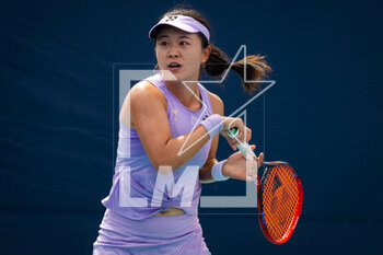 2023-03-24 - Lin Zhu of China in action during the second round of the 2023 Miami Open, WTA 1000 tennis tournament on March 24, 2023 in Miami, USA - TENNIS - WTA - 2023 MIAMI OPEN - INTERNATIONALS - TENNIS