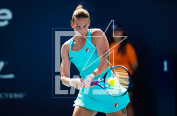 2023-03-26 - Karolina Pliskova of the Czech Republic in action during the third round of the 2023 Miami Open, WTA 1000 tennis tournament on March 26, 2023 in Miami, USA - TENNIS - WTA - 2023 MIAMI OPEN - INTERNATIONALS - TENNIS