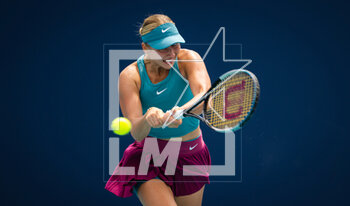 2023-03-27 - Anastasia Potapova of Russia in action during the fourth round of the 2023 Miami Open, WTA 1000 tennis tournament on March 27, 2023 in Miami, USA - TENNIS - WTA - 2023 MIAMI OPEN - INTERNATIONALS - TENNIS