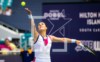 2023-03-28 - Martina Trevisan of Italy in action during the quarter-final of the 2023 Miami Open, WTA 1000 tennis tournament on March 28, 2023 in Miami, USA - TENNIS - WTA - 2023 MIAMI OPEN - INTERNATIONALS - TENNIS
