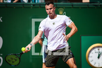 2023-04-08 - Marton FUCSOVICS of Hungary during the Rolex Monte-Carlo, ATP Masters 1000 tennis event on April 8, 2023 at Monte-Carlo Country Club in Roquebrune Cap Martin, France - TENNIS - ROLEX MONTE CARLO MASTERS 2023 - INTERNATIONALS - TENNIS
