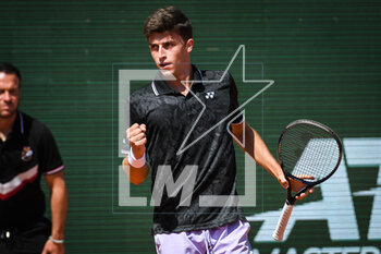 2023-04-08 - Luca NARDI of Italia celebrates his point during the Rolex Monte-Carlo, ATP Masters 1000 tennis event on April 8, 2023 at Monte-Carlo Country Club in Roquebrune Cap Martin, France - TENNIS - ROLEX MONTE CARLO MASTERS 2023 - INTERNATIONALS - TENNIS