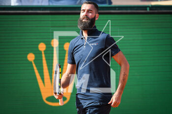 2023-04-08 - Benoit PAIRE of France looks dejected during the Rolex Monte-Carlo, ATP Masters 1000 tennis event on April 8, 2023 at Monte-Carlo Country Club in Roquebrune Cap Martin, France - TENNIS - ROLEX MONTE CARLO MASTERS 2023 - INTERNATIONALS - TENNIS