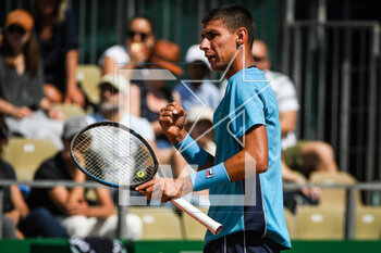 2023-04-09 - Alexei POPYRIN of Australia celebrates his point during the Rolex Monte-Carlo, ATP Masters 1000 tennis event on April 9, 2023 at Monte-Carlo Country Club in Roquebrune Cap Martin, France - TENNIS - ROLEX MONTE CARLO MASTERS 2023 - INTERNATIONALS - TENNIS